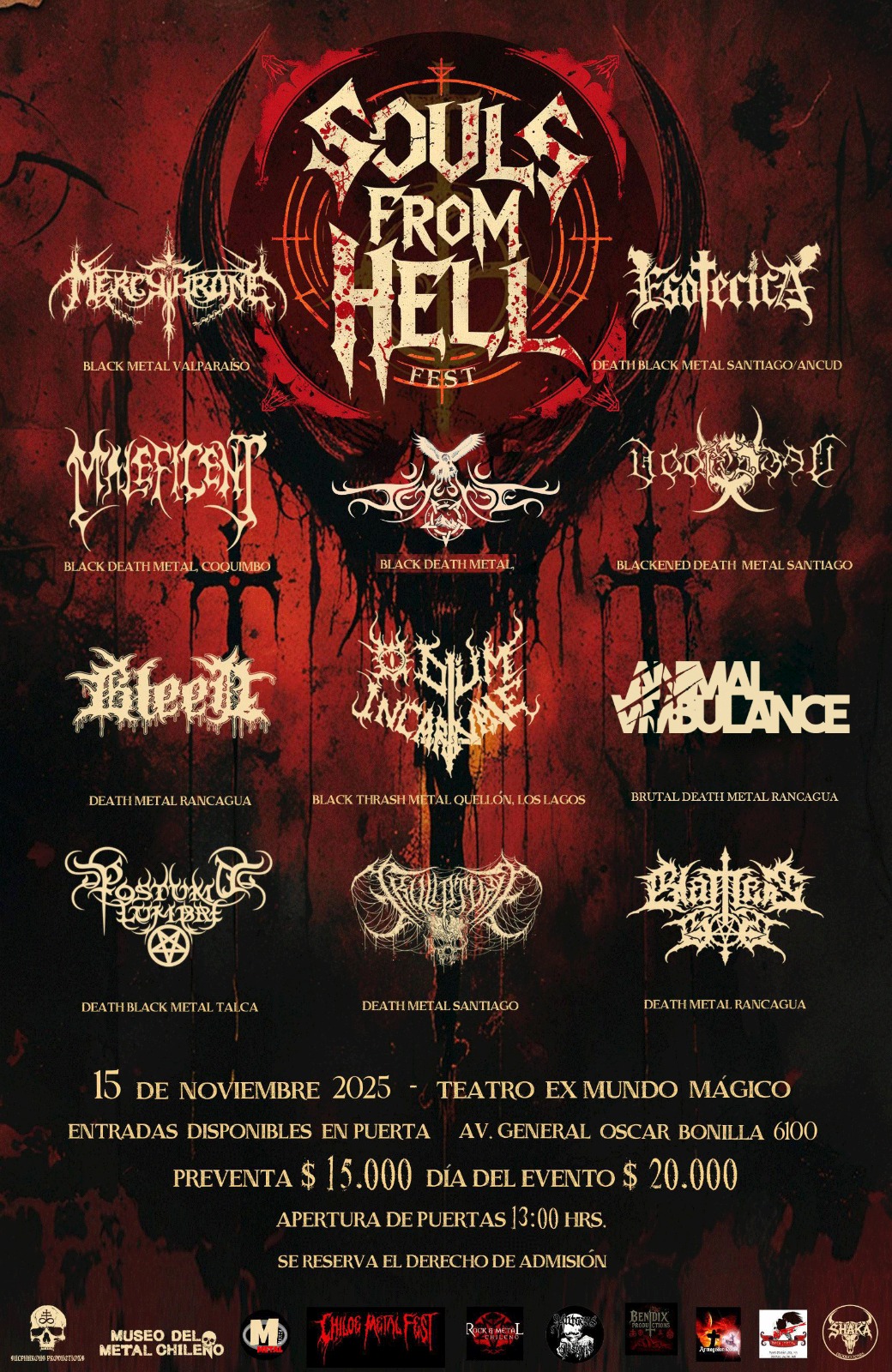 SOULS FROM HELL: El Infierno Abre sus Puertas en el Teatro Ex